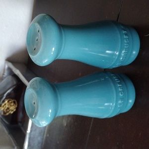 Le Crueset Salt And Pepper Shakers Blue